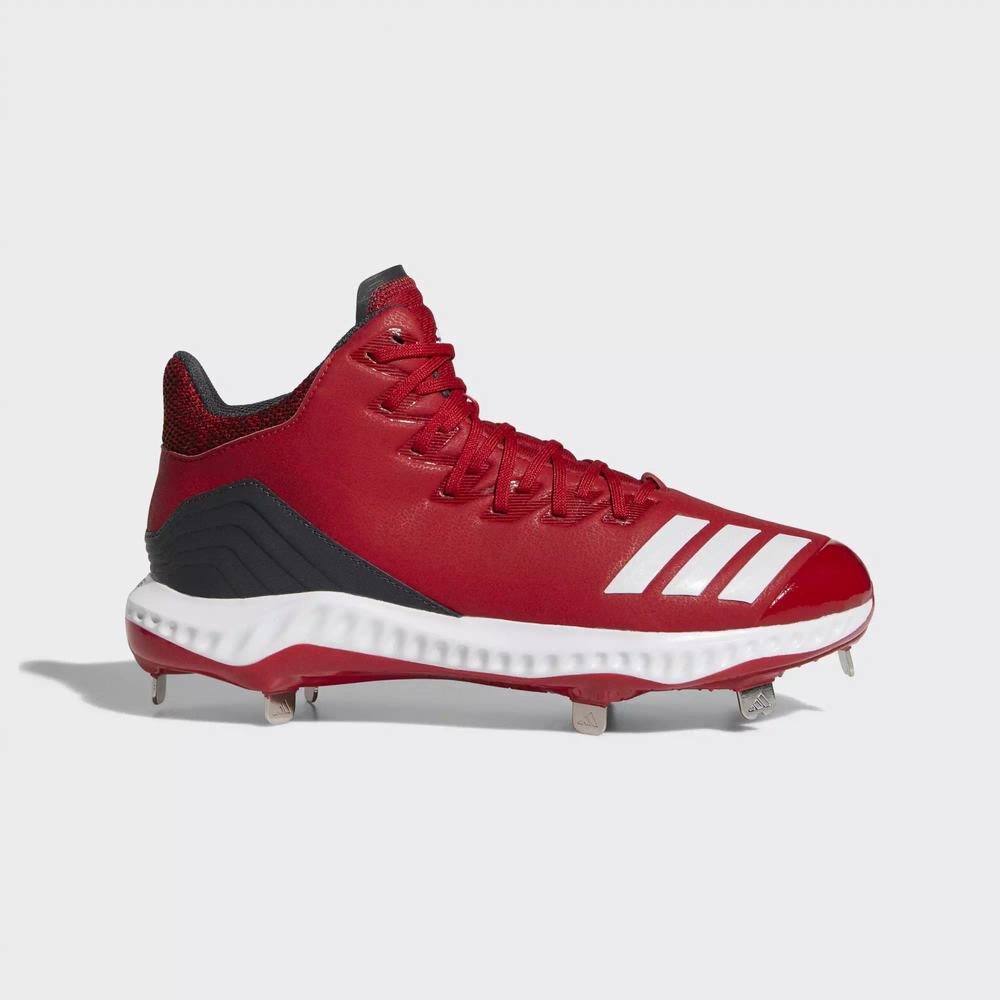 Adidas Icon Bounce Mid Spikes De Beisbol Rojos Para Hombre (MX-26518)